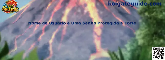 Nome de Usuário e Uma Senha Protegida e Forte no ecossistema de jogos Koi Gate