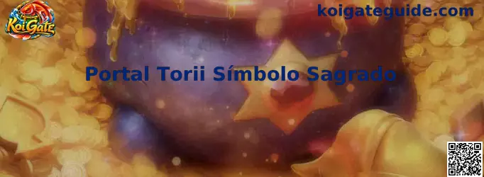 Portal Torii Símbolo Sagrado no Koi Gate
